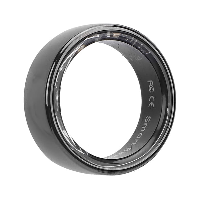 Fitness Smart Ring Touch Control Body Temperature Tracking Message Reminder Fitness Tracker Ring Support Multi Sports Modes 5ATM for Cycling Hiking Running