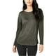thumbnail image 1 of INC Blusa jaspeada para mujer, verde, pequeña, 1 of 2