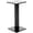 Black, variant on Plymor Clear Acrylic Square Barbell Pedestal Display Riser, 6.375" H x 3" W x 3" D (3/16" thick)