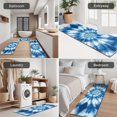 thumbnail image 5 of Blue White Tie Dye Spiral Pattern Kitchen Rugs Sets Of 3,Kitchen Runner Rugs Non Skid Washable,Decorative Kitchen Floor Mats for Kitchen,Sink,Laundry,17"x30"+ 17"x47" + 17"x59", 5 of 6
