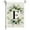 E, variant on Dvkptbk Spring Garden Flags Letter A Floral Garden Flags for Outside Family Last Name Initial Yard Outdoor Decoration Garden Decor
