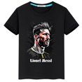 thumbnail image 2 of 2024 HOT Messi Ropa estampada para niños Verano Algodón Camiseta para niños Niñas Casual Manga corta Moda Camisas negras Ropa deportiva Top, 2 of 5