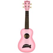 Kala MK-SD-PKBURST Makala Dolphin Soprano Ukulele - Pink Burst w/ Gig Bag