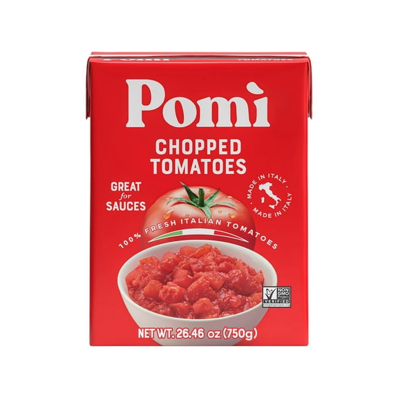 Pomi Chopped Tomatoes, 26.46 oz, 1/4 Cup per serving, 12 servings per Container