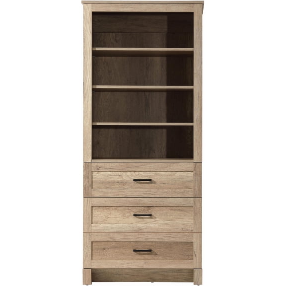Elegant Furniture and Lighting 28 Inch Bath Storage Glass Cabinet in Natural Oak