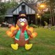 thumbnail image 3 of Precioso pavo gigante inflable de Acción de Gracias con luces LED Pavo para decoraciones de fiesta de otoño de vacaciones de jardín Macarena pavo inflable, 3 of 7