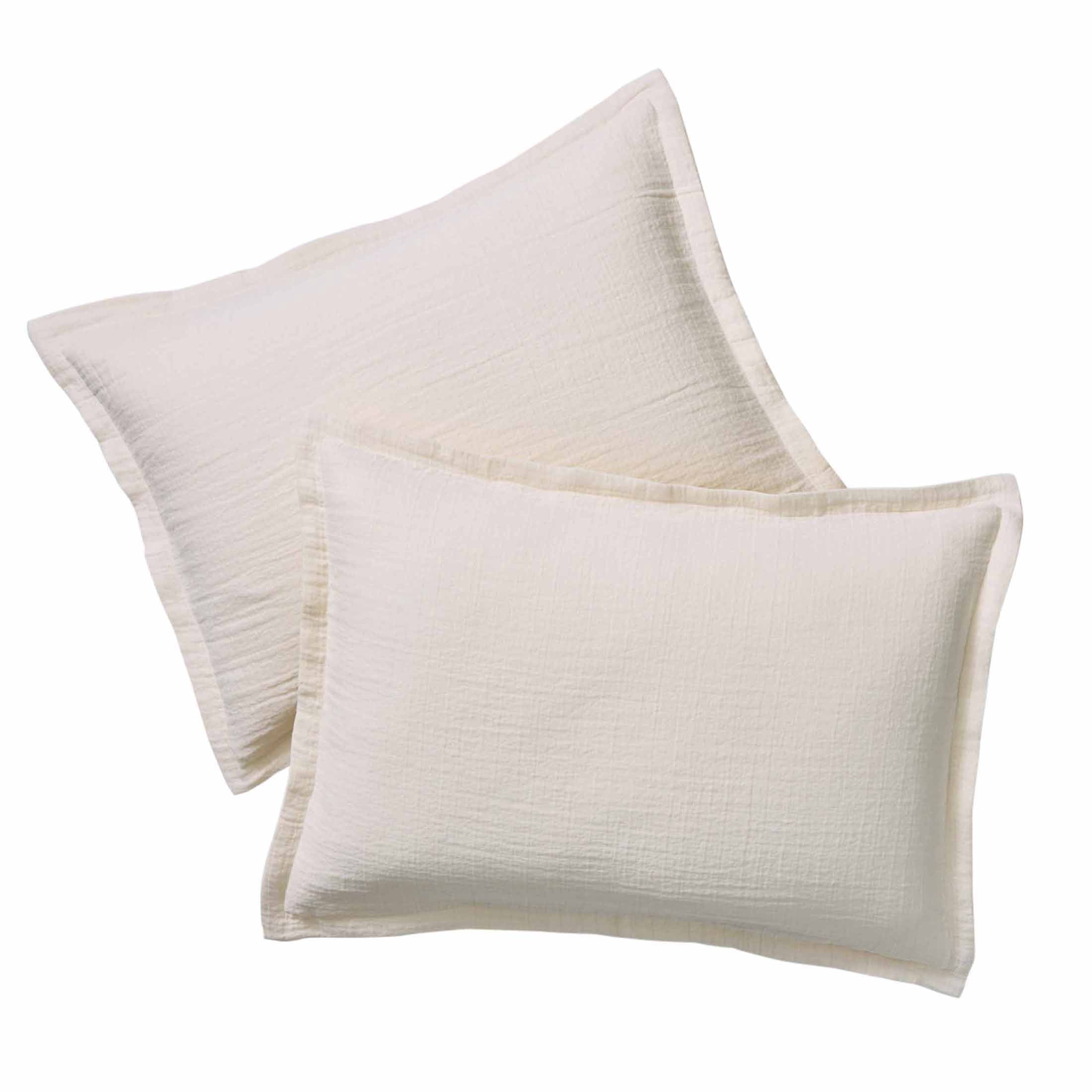 Better Homes & Gardens 3-Piece Ivory/White Crinkled Gauze Duvet Set, Adult King