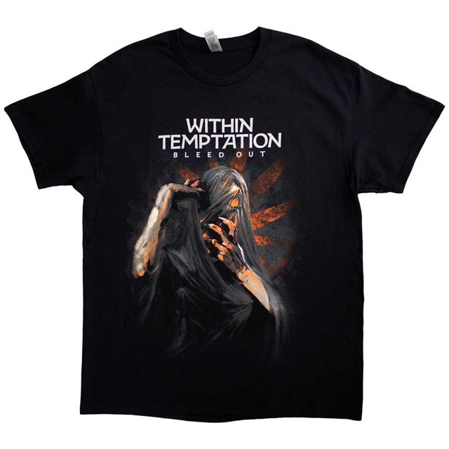 Within Temptation T-Shirt pour Adulte à Imprimé au Dos de l'Album Bleed Out
