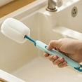 thumbnail image 2 of Bottle Brushes for Cleaning,Non-slip Handle,Comfortable Grip,Long Handled Cup Washing Brush Cleaning Sponge Brush,Cup Brush for Washing Narrow Neck Bottles, 2 of 6