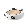 thumbnail image 4 of Tablero rascador para gatos, cuenco, salón para rascar, cama para dormir, almohadilla para rascar, cama para gatos de interior (15,35 pulgadas de diám Panda, 4 of 8