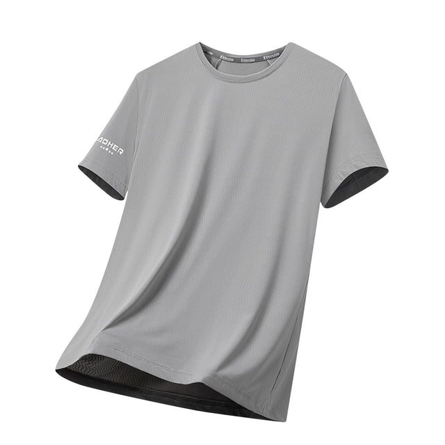 Birdeem Chemises pour Hommes T-Shirt d'Été Uni Décontracté à Manches Courtes Col Rond