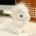 thumbnail image 4 of JeashCHAT Horse Stuffed Animals Plush Toy 5.12 Inch Cute Little Horse Plush Doll Christmas Gifts Birthday Present, White, 4 of 6