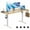 Oak, variant on VVENACE Electric Standing Desk Height Adjustable Desk 63 inch 4 Memory Height Ergonomic Sit Stand up Desk for Home Office, White, 2 Split Boards