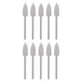 thumbnail image 1 of 10uds Goma Pulido Barrena Silicona Pulido Ruedas 150 Grano 6mm Diámetro Montado Esmerilado Cabeza para Eléctrica Amoladora Giratoria Herramienta, Cono Forma, 1 of 6