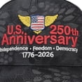 thumbnail image 5 of vigerkar 250 Anniversary USA Hat Unisex Embroidered Baseball Cap Patriotic Trucker Hats for Men Women Adjustable Ball Cap Gift (Dark Gray, One Size）, 5 of 6