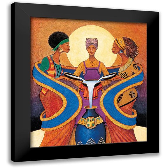 Unknown 12x13 Black Modern Framed Museum Art Print Titled - Three Sisters