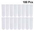 thumbnail image 2 of 100pcs Plastic Single Row Buckles Hat Guards Adjustable Buckles DIY Fasteners (White), 2 of 9