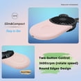 thumbnail image 3 of Ventilador portátil Mini USB DecoLife Cute Recargable Rosa, 3 of 7