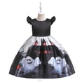 thumbnail image 4 of EnJoCho Girls Halloween Print Flutter Sleeve Puffy Gown Par𝗍y Pageant Dresses with Bag for Toddler Child Dress Celebration 𝖳𝗋𝗂𝖼𝗄 𝗈𝗋 𝖳𝗋𝖾𝖺𝗍 Photo Dress Holiday, 4 of 9