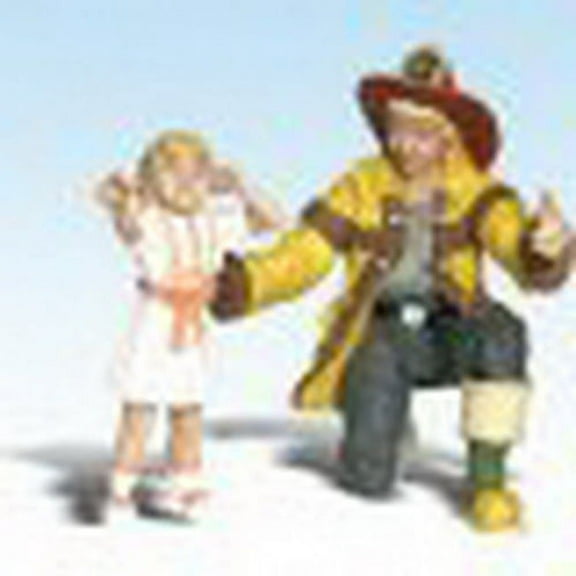 Woodland Scenics A2539 G Scenic Accents Fireman Bill & Betsy Figure