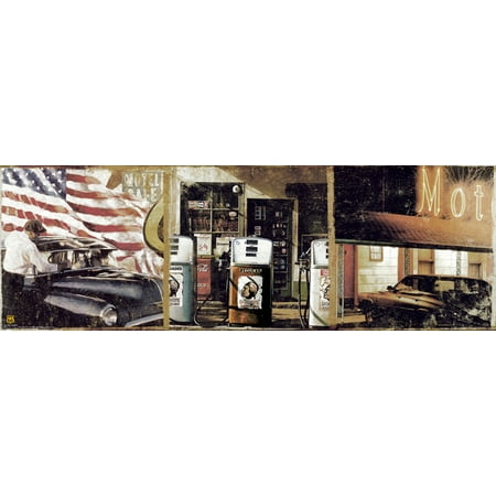 - Route 66 Compilation Rare Historic Travel American Pop Culture Poster 36x12 inch