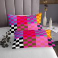 thumbnail image 3 of Erosebridal Vintage Checkered Coverlet Set Queen, Square Geometric Bedding Set, Buffalo Check Decor, 3 of 5