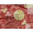 thumbnail image 5 of oneOone Rayon Dark Rose Brown Fabric Circle & Triangle Geometric Sewing Craft Projects Fabric Prints By Yard 56 Inch Wide, 5 of 5