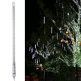 thumbnail image 2 of Decoración para bodas y fiestas al aire libre, enchufe estadounidense, luces LED de lluvia de meteoritos de 110 V de color blanco puro, 2 of 8