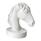 thumbnail image 4 of Estatua de cabeza de caballo, figura coleccionable, deportes ecuestres, escultura animal sencilla Blanco, 4 of 9