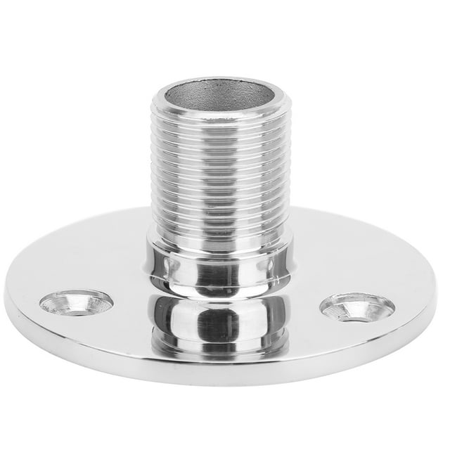 Antenna Base Mount, High Hardness Stainless Steel 316 Male Thread Antenna Base Mount, Uniform Polishing For Base Mount Boat Accessories