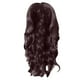 thumbnail image 1 of Pelucas con flequillo para mujer, peluca ondulada suelta para mujer, conjuntos de cabello rizado pequeño, peluca con rizos ondulados que se puede alisar y doblar, 28.3 pulgadas (marrón oscuro) las ban, 1 of 2