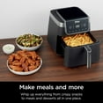 thumbnail image 5 of Ninja Air Fryer Pro XL 6-in-1 with 6.5 QT Capacity, Max Crisp, Air Fry, Air Roast, Bake, Reheat, Dehydrate, Max Crisp Technology with 450F, Nonstick Basket & Crisper Plate, Grey, AF181, 5 of 5