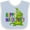 Blue and White, variant on Inktastic Happy Mardi Gras Big and Little Alligators with Beads Boys or Girls Baby Bib