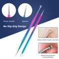 thumbnail image 3 of Faship Gorgeous Aqua Crystal Hearts y pasador de pelo floral, 3 of 5