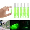 thumbnail image 1 of XYCCA 5pcs 6.2mm LED Lighted Nock Luminous Arrow Nock for Outdoor Hunting Archery (Green)-081603, 1 of 5