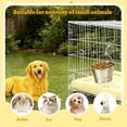 thumbnail image 7 of 5 Pcs 1 Quart Hanging Dog Bowls Stainless Steel Bbucket Flat Metal Bucket with Handle,Small Metal Bucket for Kennel Dog Water Buckets Cats Cages Pet Food Container, 7 of 7