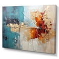 thumbnail image 2 of Designart "Gold Orange composition Majesty" Abstract Collages Wall Art Living Room, 2 of 5