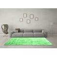 thumbnail image 3 of Ahgly Company Indoor Round Abstract Emerald Green Contemporary Area Rugs, 4' Round, 3 of 4