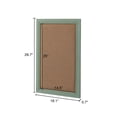 thumbnail image 5 of SOFE Linen Cork Board Bulletin Board, 18" x 28" x 0.7" Green Framed Corkboard, Wood Frame Decorative Hanging Pin Board, Message Memo Board or Vision Board for Office School, 5 of 7