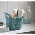 thumbnail image 2 of Interior Elements Keter Knit Round Resin Basket Set, X-Small, Misty Blue (3 Piece), 2 of 3