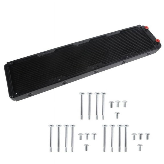 MANNYA Water Cooling Computer Radiator 18 Pipe Aluminum Heat Exchanger ...