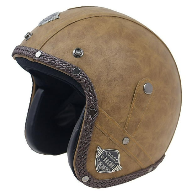 Casco cuero moto hotsell