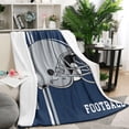 thumbnail image 2 of City Throw Blanket for Men Women Kids Ultra Soft Flannel Blanket Lightweight Warm Blanket Soft Flannel Bedding Football Fans Gifts 50x60 Inch, 2 of 5