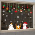 thumbnail image 2 of Pegatinas navideñas para ventana, Papá Noel, reno, muñeco de nieve, vinilo extraíble, árbol de Navidad, bricolaje, pared, ventana, puerta, Mural, pegatina para escaparate, 2 of 3