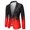 Red, variant on QENGING Men's Suit Jacket Autumn and Winter Fashion Personality Solid Color Casual Suit Blazer Jacket for Casual Home Holiday