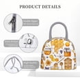 thumbnail image 4 of Fotbe Honey Bee Set Bolsa de Almuerzo con Estampado, Lonchera Aislada, Contenedor de Comida Reutilizable Tipo Cooler a Prueba de Fugas, 4 of 6