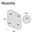 thumbnail image 2 of Musiclily Pro LP Control BackPlate and Switch Plate Cavity Cover for China Made Epiphone LP Standard, 1Ply Black, 2 of 5