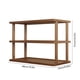 thumbnail image 3 of Estantería de madera de 3 niveles, moderna estantería abierta de bambú, zapatero, expositor multifuncional para sala de estar, dormitorio, oficina, organizador de madera., 3 of 6