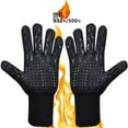 thumbnail image 6 of Oven Gloves 932°F Extreme Heat Resistant Gloves - Silicone Non-Slip Oven Mitts with Finger, Kitchen Outdoor Cooking Glove for BBQ, Baking, Grilling, 1 Pair, 6 of 6