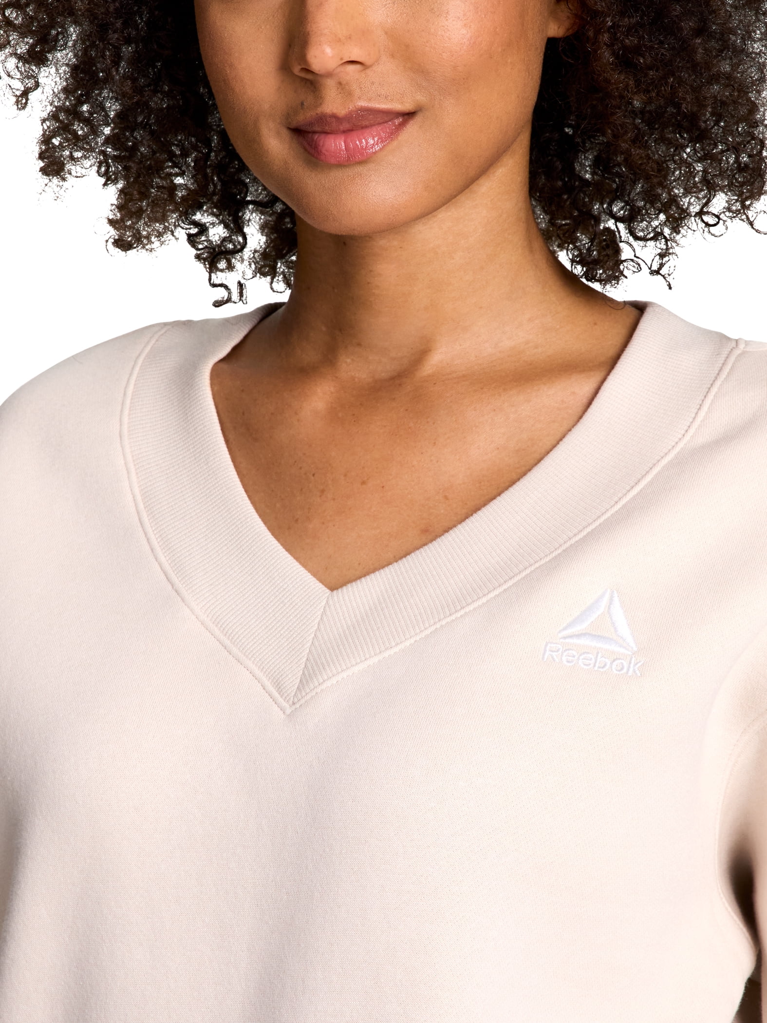 Reebok Women's Squad V-Neck Sweatshirt, Sizes XS-XXXL